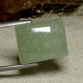 Avventurina Verde naturale da 13.91 ct, Taglio a baguette, Traslucido