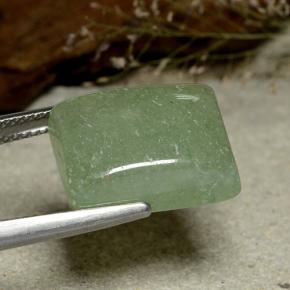 Avventurina Verde naturale da 13.91 ct, Taglio a baguette, Traslucido