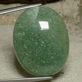 Avventurina Verde naturale da 31.07 ct, Taglio ovale, Traslucido