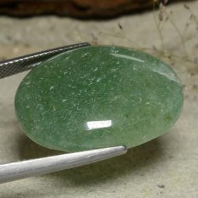 Avventurina Verde naturale da 31.07 ct, Taglio ovale, Traslucido