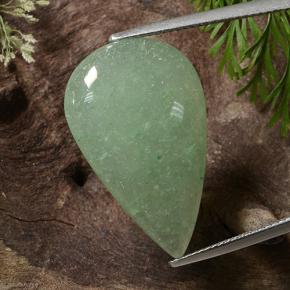 Avventurina Verde naturale da 16.17 ct, Forma a pera, Traslucido