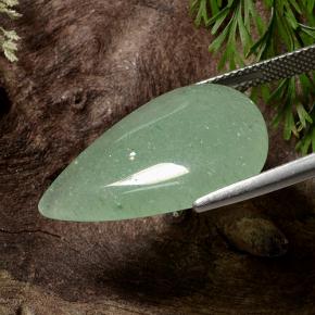Avventurina Verde naturale da 16.17 ct, Forma a pera, Traslucido
