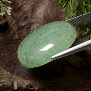 Avventurina naturale verde da 29,29 ct, taglio ovale, traslucido