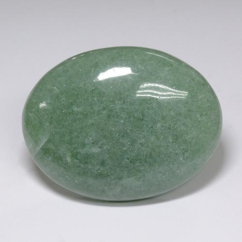 Avventurina naturale verde da 89,38 ct, taglio ovale, traslucido