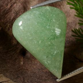 Avventurina Verde naturale da 24.31 ct, Forma a pera, Traslucido