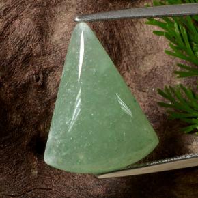 Avventurina Verde naturale da 12.64 ct, Taglio trillion, Traslucido