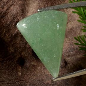 Avventurina Verde naturale da 12.64 ct, Taglio trillion, Traslucido