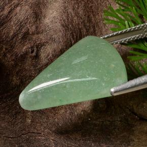 Avventurina Verde naturale da 12.64 ct, Taglio trillion, Traslucido