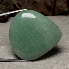 Avventurina naturale verde da 104,24 ct, taglio a pera, traslucido