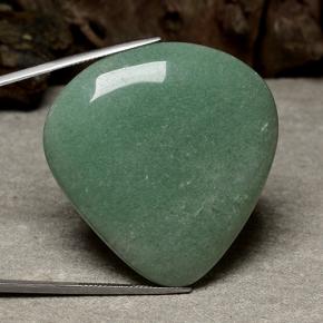 Avventurina naturale verde da 104,24 ct, taglio a pera, traslucido