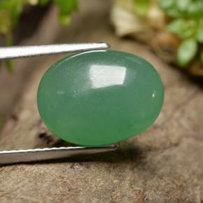 Avventurina Verde naturale da 6.05 ct, Taglio ovale, Traslucido