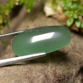 Avventurina naturale verde da 8,04 ct, taglio a cuscino, traslucido