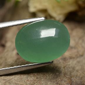 Avventurina Verde naturale da 4.39 ct, Taglio ovale, Traslucido