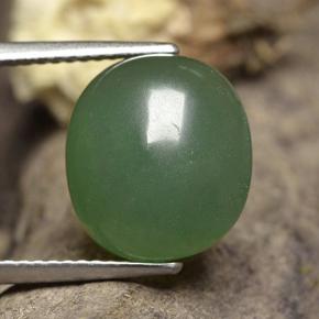 Avventurina Verde naturale da 6.23 ct, Taglio ovale, Traslucido