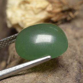 Avventurina Verde naturale da 6.23 ct, Taglio ovale, Traslucido