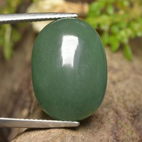 Avventurina Verde naturale da 19.39 ct, Taglio ovale, Traslucido