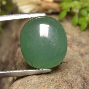 Avventurina Verde naturale da 7.52 ct, Taglio ovale, Traslucido