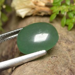 Avventurina Verde naturale da 7.52 ct, Taglio ovale, Traslucido