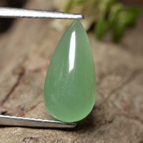 Avventurina Verde naturale da 2.85 ct, Forma a pera, Traslucido