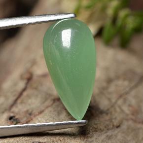Avventurina Verde naturale da 2.85 ct, Forma a pera, Traslucido