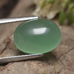 Avventurina Verde naturale da 3.10 ct, Taglio ovale, Traslucido