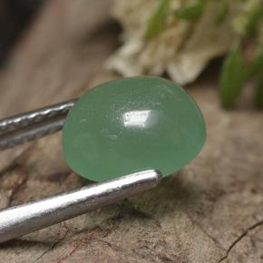 Avventurina Verde naturale da 2.22 ct, Taglio ovale, Traslucido