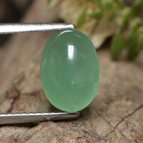 Avventurina Verde naturale da 2.30 ct, Taglio ovale, Traslucido