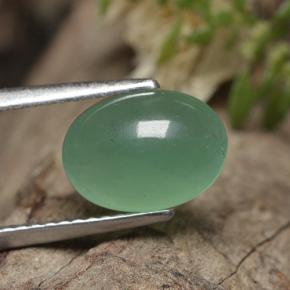Avventurina Verde naturale da 2.30 ct, Taglio ovale, Traslucido