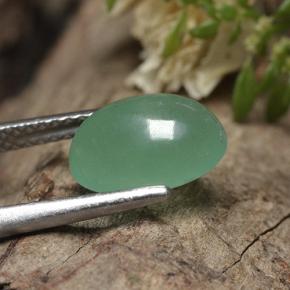 Avventurina Verde naturale da 2.30 ct, Taglio ovale, Traslucido