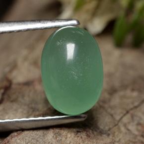 Avventurina Verde naturale da 2.18 ct, Ovale, Traslucido