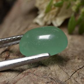 Avventurina Verde naturale da 2.18 ct, Ovale, Traslucido
