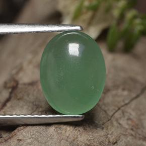 Avventurina Verde naturale da 2.28 ct, Taglio ovale, Traslucido