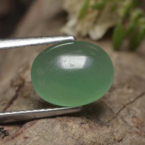 Avventurina Verde naturale da 2.28 ct, Taglio ovale, Traslucido