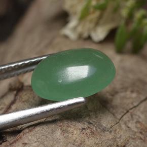 Avventurina Verde naturale da 2.28 ct, Taglio ovale, Traslucido