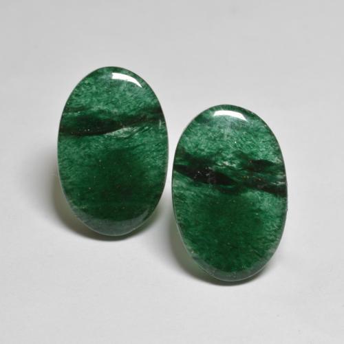 Gemme di Avventurina Verde multicolore naturale da 13.04 ct, Taglio ovale, Traslucido