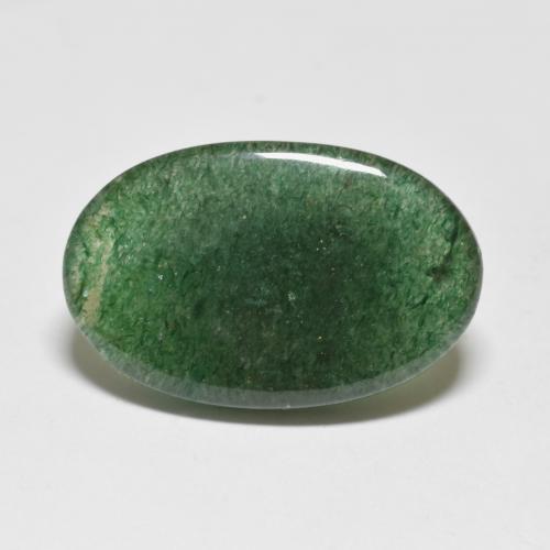 Avventurina naturale verde da 8,20 ct, taglio ovale, traslucido