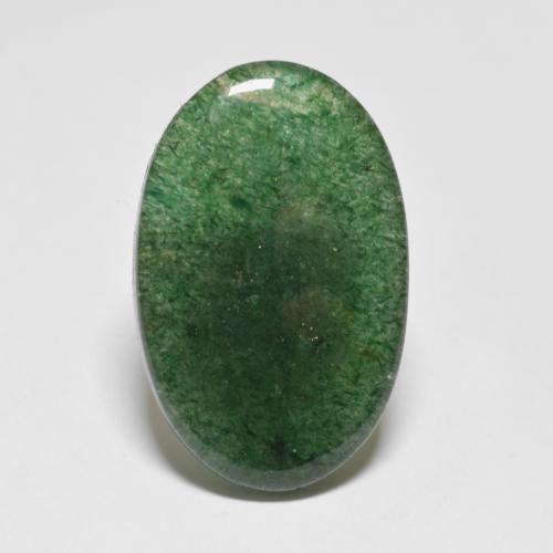 Avventurina naturale verde da 8,20 ct, taglio ovale, traslucido