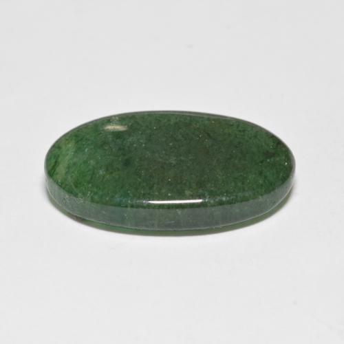 Avventurina naturale verde da 8,20 ct, taglio ovale, traslucido