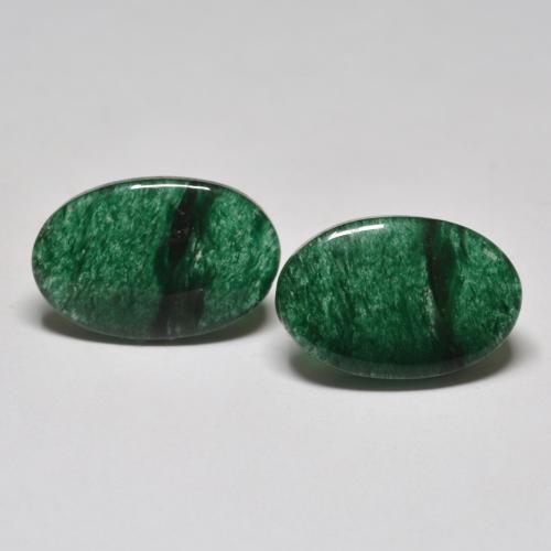 Avventurina naturale verde da 13,04 ct, taglio ovale, traslucido