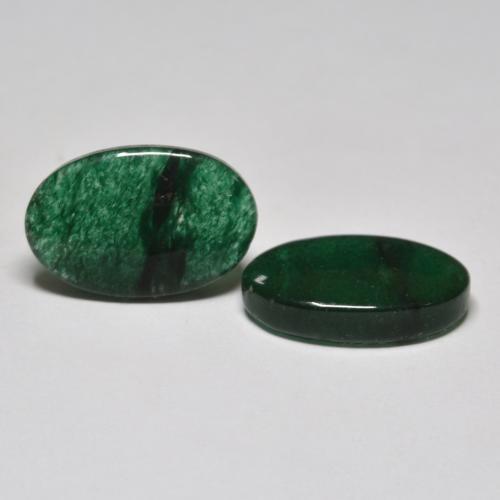 Avventurina naturale verde da 13,04 ct, taglio ovale, traslucido