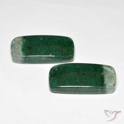 Gemme di Avventurina Verde Pino naturale da 16.26 ct, Taglio a cuscino, Traslucido