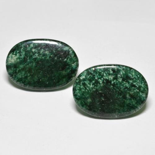 Gemme di Avventurina Verde Pino naturale da 16.58 ct, Taglio ovale, Traslucido