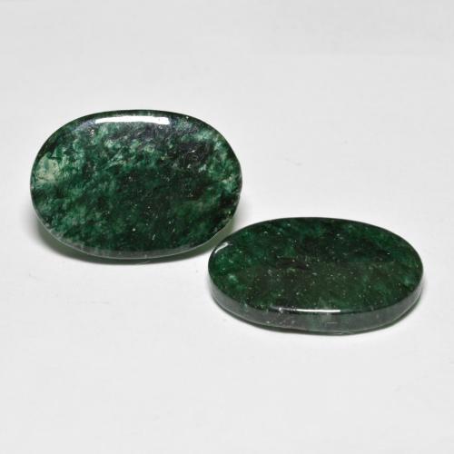 Gemme di Avventurina Verde Pino naturale da 16.58 ct, Taglio ovale, Traslucido