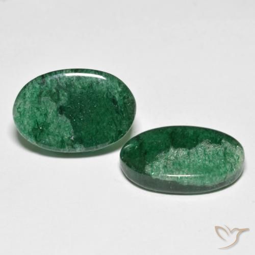 Gemme di Avventurina Verde medio naturale da 13.15 ct, Ovale, Traslucido