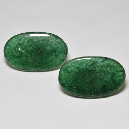 Avventurina naturale verde da 16,12 ct, taglio ovale, traslucido