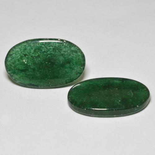 Avventurina naturale verde da 16,12 ct, taglio ovale, traslucido