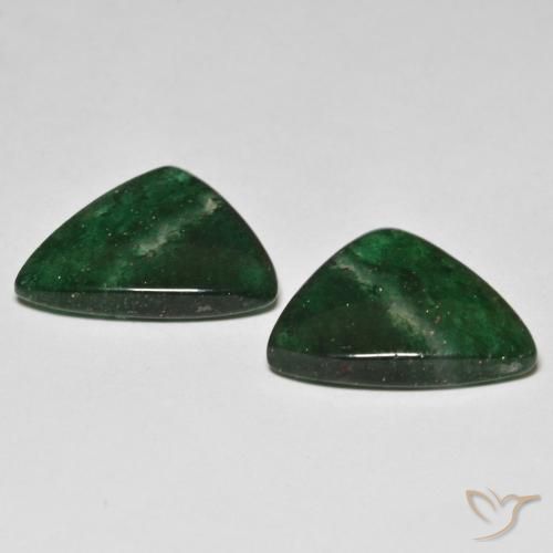 Gemme di Avventurina Verde scuro naturale da 14.27 ct, Taglio a fantasia, Traslucido