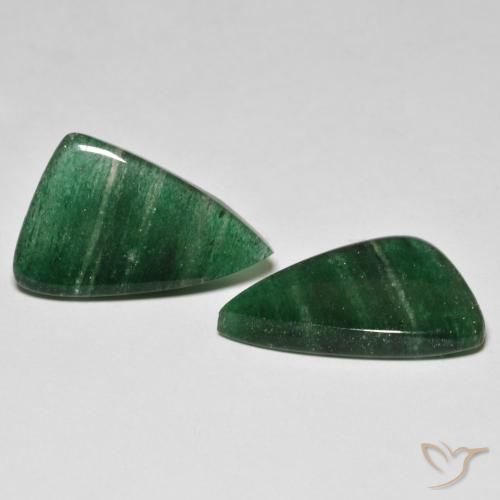 Gemme di Avventurina Verde scuro naturale da 13.52 ct, Taglio a fantasia, Traslucido