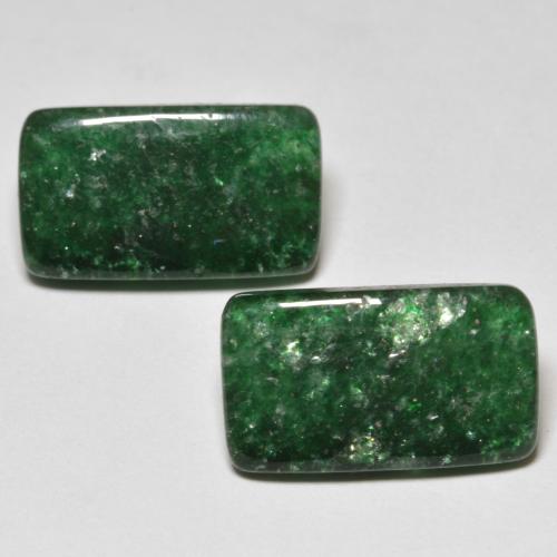 Avventurina naturale verde da 11,49 ct, baguette, traslucido