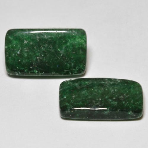 Avventurina naturale verde da 11,49 ct, baguette, traslucido